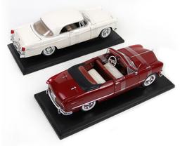 Toy Scale Models (2), Maisto 1956 Chrysler 300B & 1949 Ford, die-cast, 12"