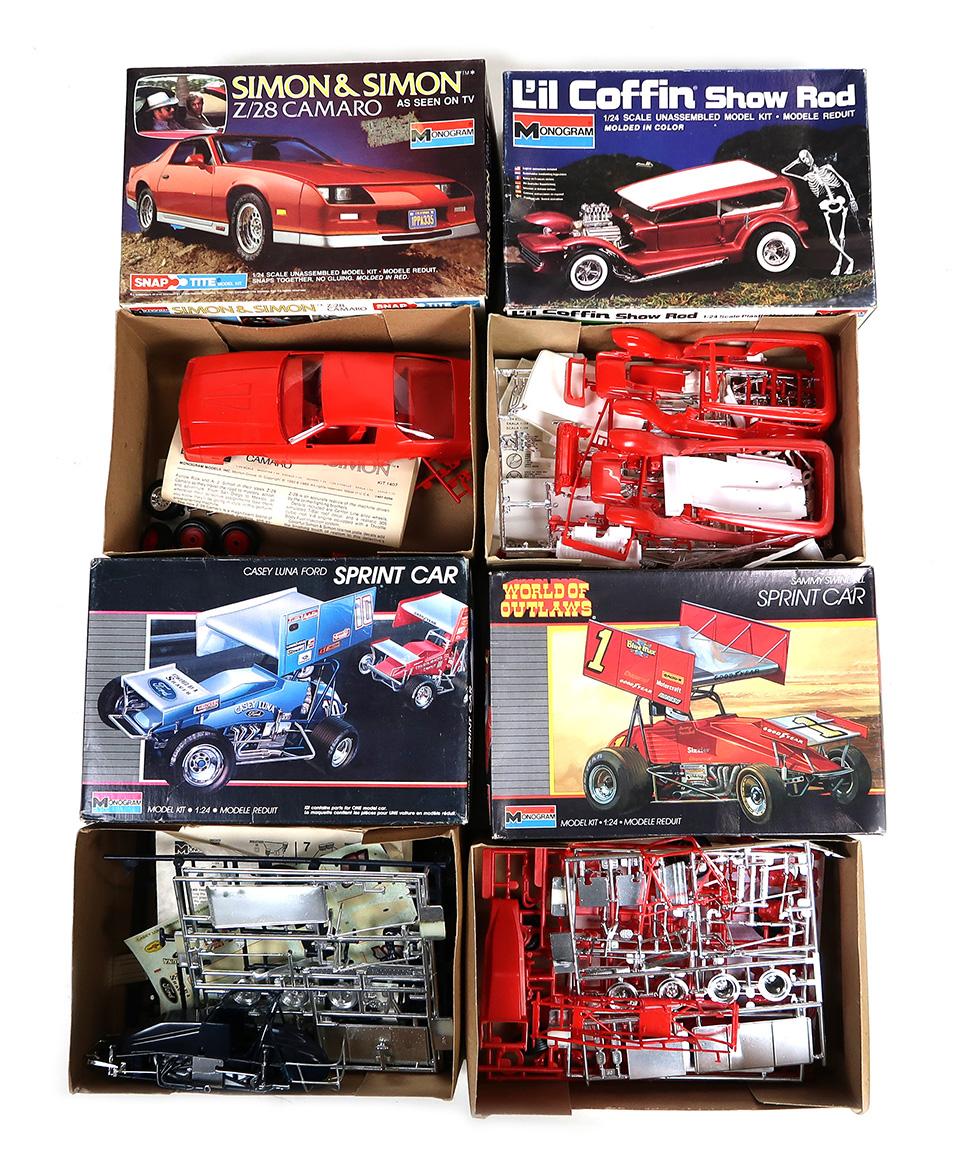 Toy Scale Models (5), Monogram, Casey Luna Ford Sprint Car, Sammy Swindell