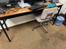 desk & chair (not monitors)
