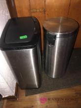 2- garbage cans