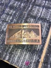 1967 BSA world jamboree Idaho belt buckle