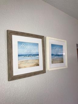 3- beach pictures 1- signed -Laskey