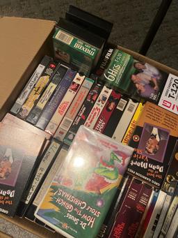VHS Movies and Taped Cubes Games