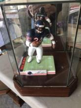 Walter Payton Cubs bears football figure has certificate of authenticity