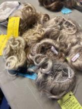 7- blonde color wig hair pieces
