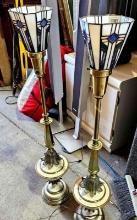 Pair of 38 inch tall lamps.