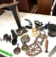 large lot of assorted metal and cast-iron
