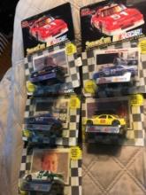 5- Racing Champions Nascar stock cars 1/ 64 scale A.J Foyt-Ken Schrader-Sterling Marlin/Bobby