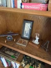 shelf of collectibles