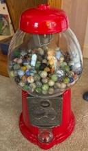 bubble gum machine full of marbles