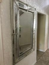Antique hanging mirror 39 in x 59 in