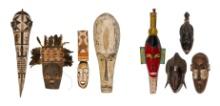 West African Painted Mask Assortment