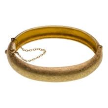14k Yellow Gold Hinged Bangle Bracelet