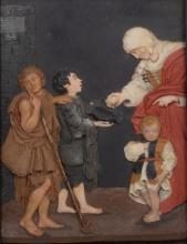Attributed to Giovanni Francesco Pieri (Italian, 1699-1773) Polychrome Wax Relief