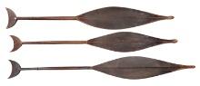 African Carved Wood Paddle Collection