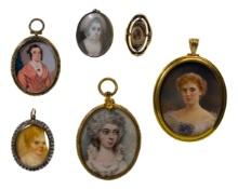 Portrait Miniature Jewelry Assortment