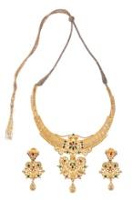 22k Yellow Gold and Enamel Jewelry Suite