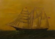 William Mcilvenny (British, 19th Century) 'Minnie G. Elkin' Oil on Board