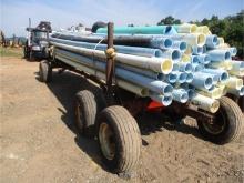 T/A Wagon w/PVC Pipe of Various Size