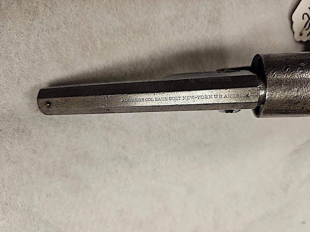 COLT 36 CAL PERCUSSION REVOLVER CONVERTED TO 28 RIMFIRE S/N 640