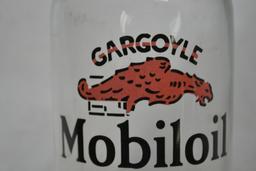 Gargoyle Mobil Motor Quart Oil Jar, With Spout, Reproduction?