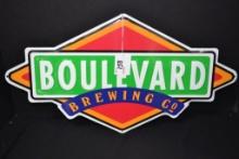 Contemporary Boulevard Brewing Co. Sign; 21"x11"