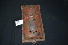 Vintage Cast Iron Griswold Wall Mount Postal Box No. 4; Latch is broken.
