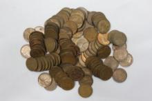 Group of 105 - 1940s Wheat Pennies