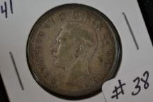 1941 Canadian Half Dollar; XF
