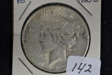 1923-S Peace Dollar; VG