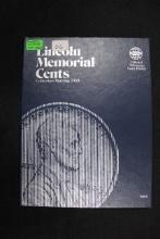 Book Containing 52 Lincoln Memorial Cents including 1959 to 1982-D