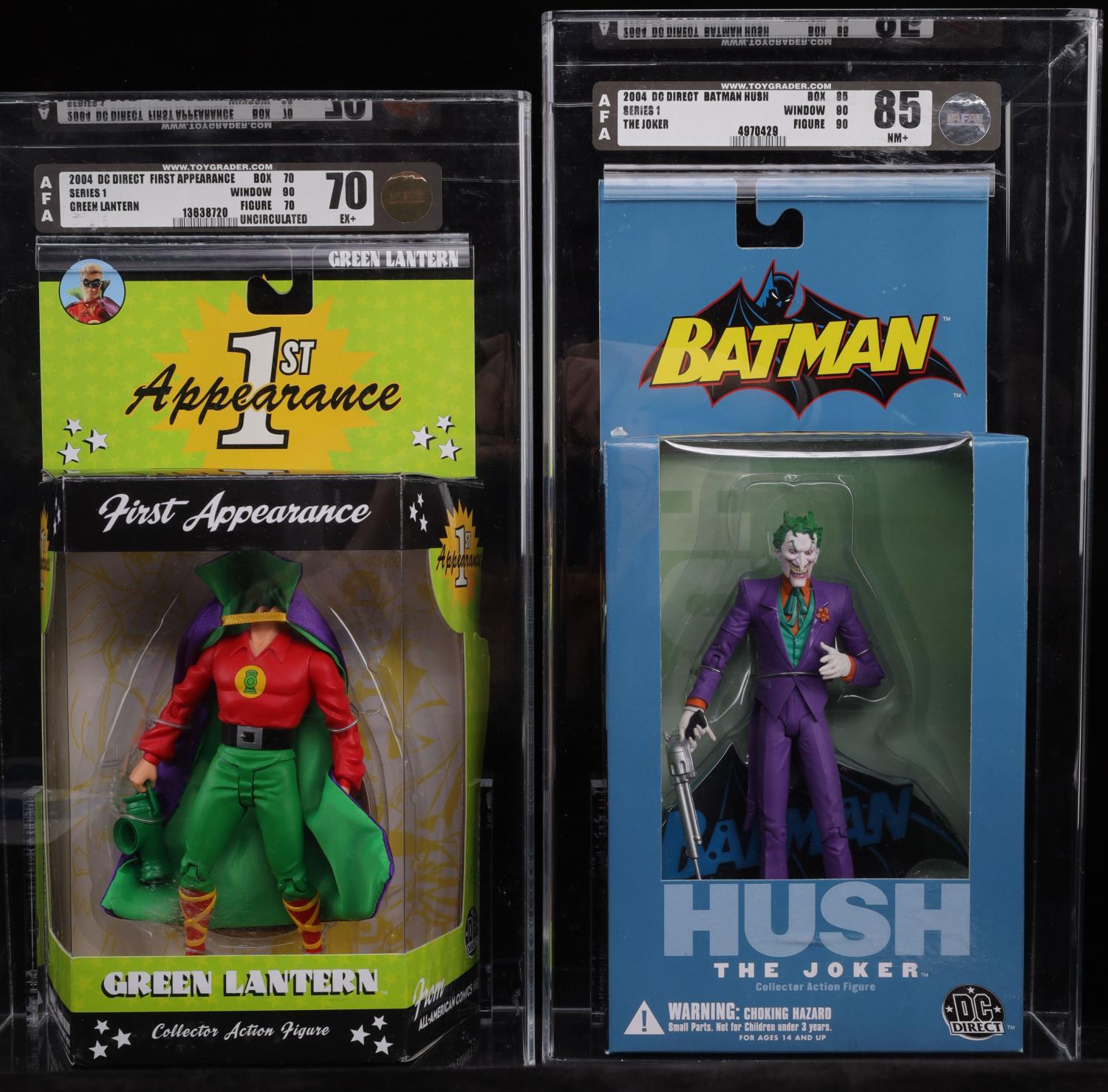 DC COMICS DIRECT GRADED ACTION FIGURES IN BOX