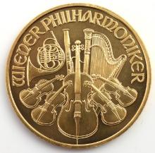 2006 999 FINE GOLD AUSTRIA PHILHARMONIC 1 OZT COIN