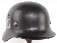 WWII GERMAN M35 SS DOUBLE DECAL HELMET