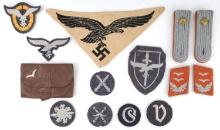 LOT OF WWII GERMAN LUFTWAFFE PATCHES & INSIGNIA