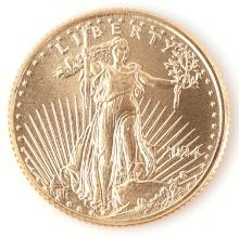 2024 1/10 OZT GOLD AMERICAN EAGLE BU COIN