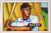 WILLIE MAYS 1986 CCC 1951 BOWMAN AUTO 835/1951