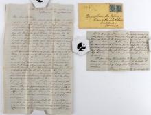CONFEDERATE TEXAS COVER & LETTER GENERAL SCURRY
