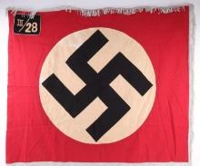 WWII GERMAN SS REGIMENTAL STANDARD FLAG