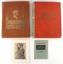 4 THIRD REICH NSDAP CIGARETTE CARD PHOTO BOOK LOT