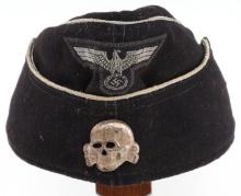 WWII GERMAN SS OFFICERS FIELD SIDE CAP