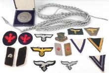 ASSORTED WWII GERMAN PATCH & INSIGNIA LOT