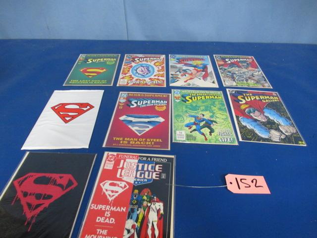 10 SUPERMAN COMIC BOOKS