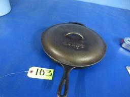 12" LODGE CAST IRON PAN W/ LID