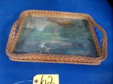 OLD SERVING TRAY 17 X 12