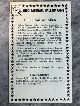 (7) Ohio Baseball Hall of Fame Plaque Cards
