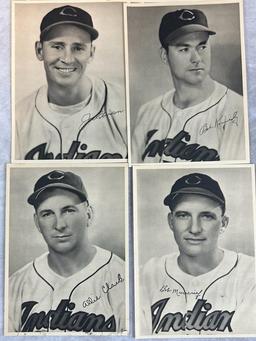 Extremely Rare 1948 Cleveland Indians Photo Set With Satchel Rookie