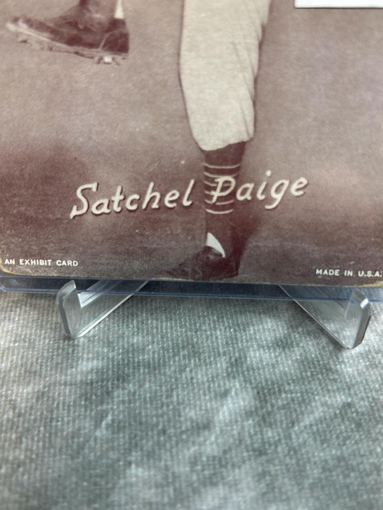 1947-66 Satchel Paige Exhibit Card- Blank Back