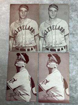 Lot of 14 1947-66 Cleveland Indians Exhibit Cards