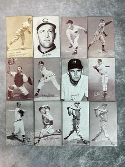 Lot of 12 1947-66 Exhibit Cards- All Blank Backs